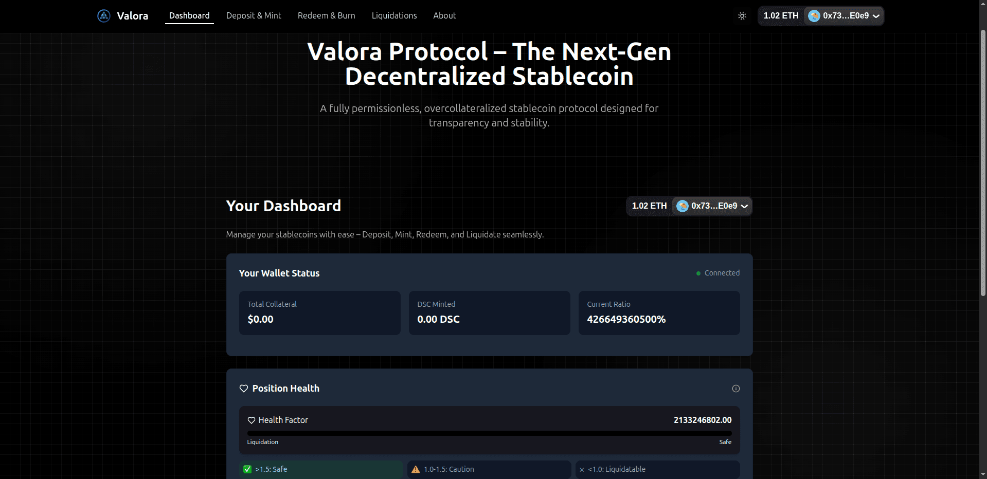 Valora Stable Coin preview